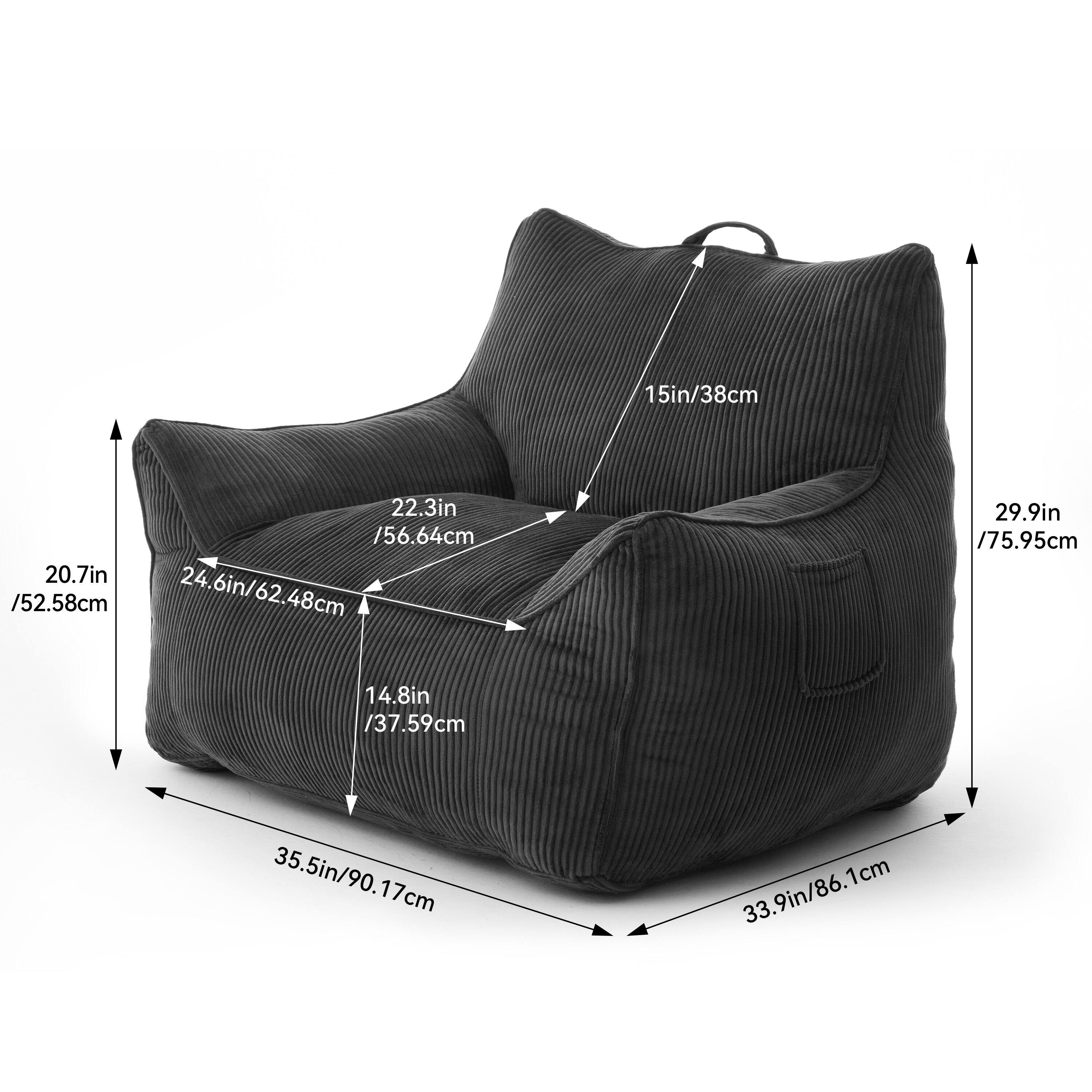 15in/38cm  
22.3in /56.64cm  
20.7in /52.58cm  
24.6in/62.48cm  
29.9in /75.95cm  
14.8in /37.59cm  
35.5in/90.17cm  
33.9in/86.1cm