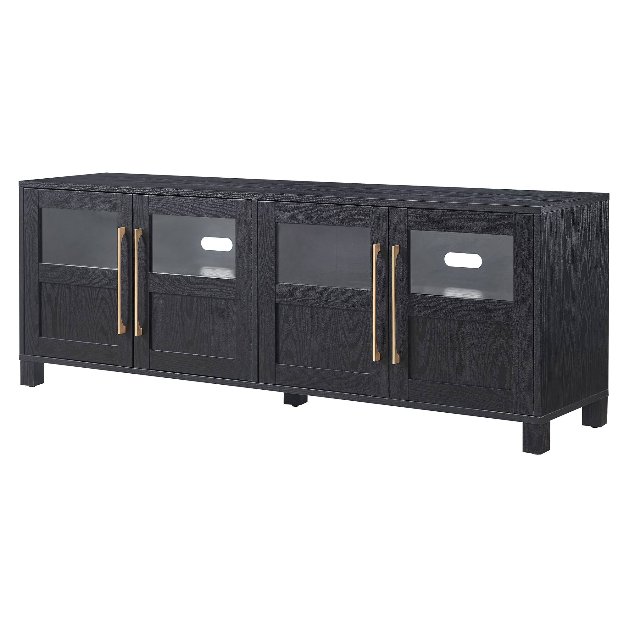 Alt View 14. Hudson&Canal - Holbrook TV Stand for Most TVs up to 75" - Black Grain.