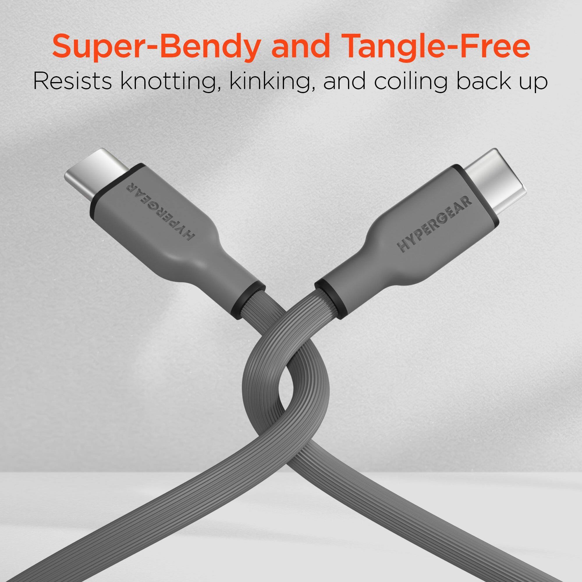 Super-Bendy and Tangle-Free  
Resists knotting, kinking, and coiling back up  

HYPERGEAR  
HYPERGEAR