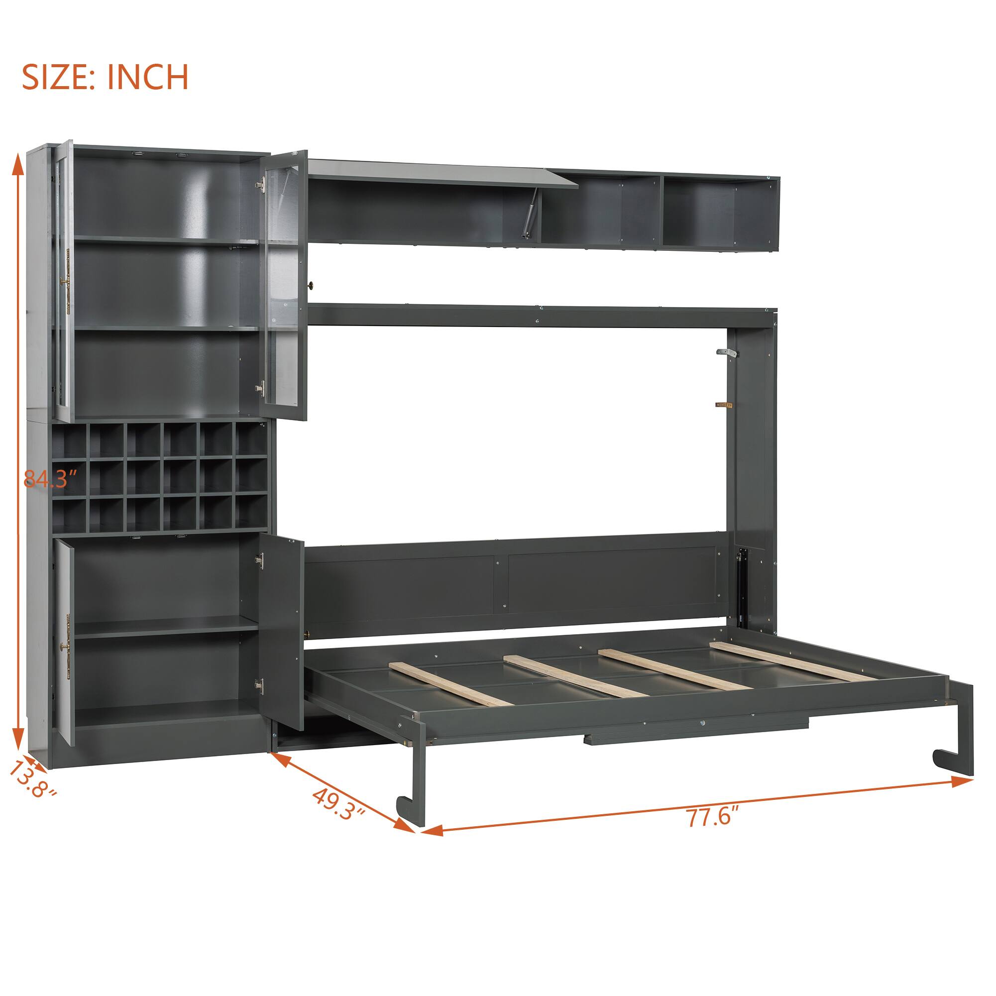 SIZE: INCH  
84.3"  
13.8"  
49.3"  
77.6"