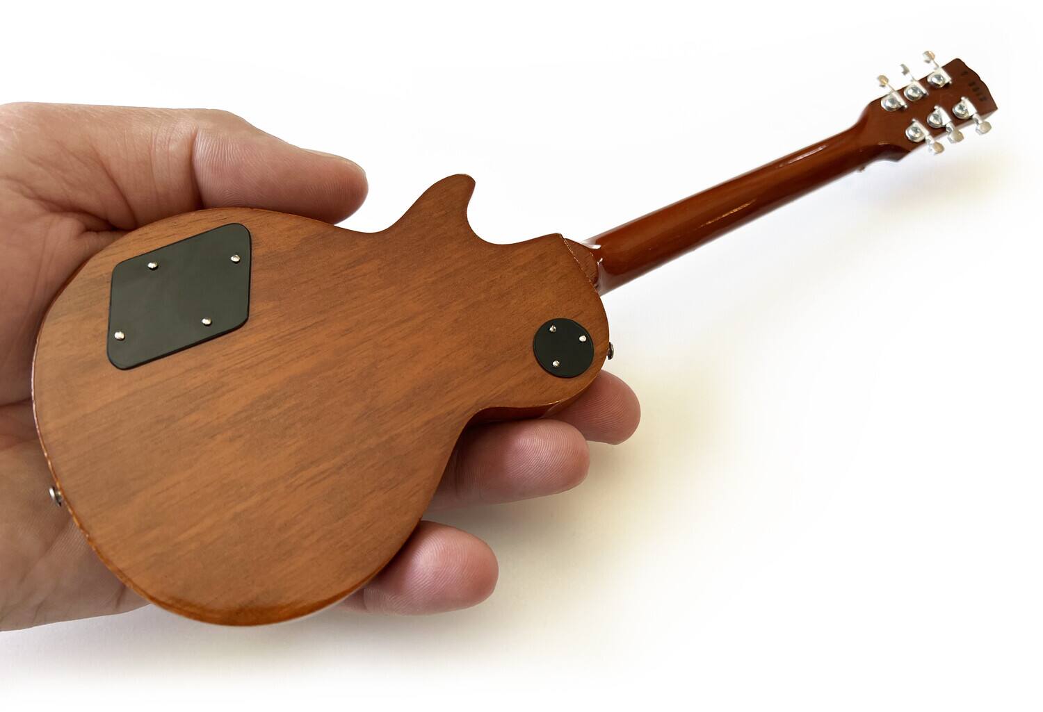 Alt View 1. Axe Heaven - Duane Allman - Axe Heaven Duane Allman Gibson 1957 Les Paul Goldtop Mini Guitar Replica Collectible - Collectibles - Multicolor.