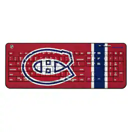 Keyscaper - Montreal Canadiens Stripe Wireless Keyboard - Multicolor