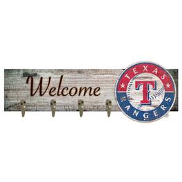 Fan Creations - Texas Rangers 24" x 6" Mounted Coat Hanger - Multicolor