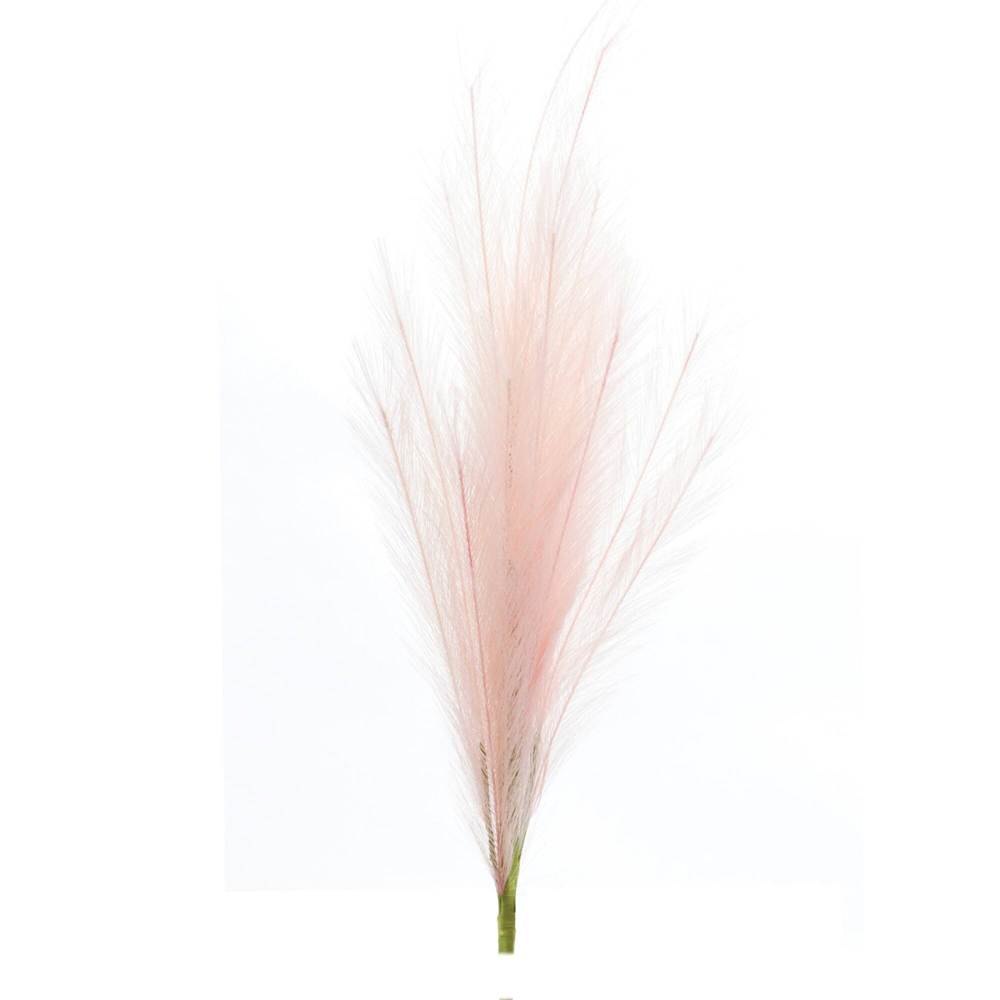 Left. BreeBe - Assorted Pink Plume Spray (Set of 3) - Pink, Green.