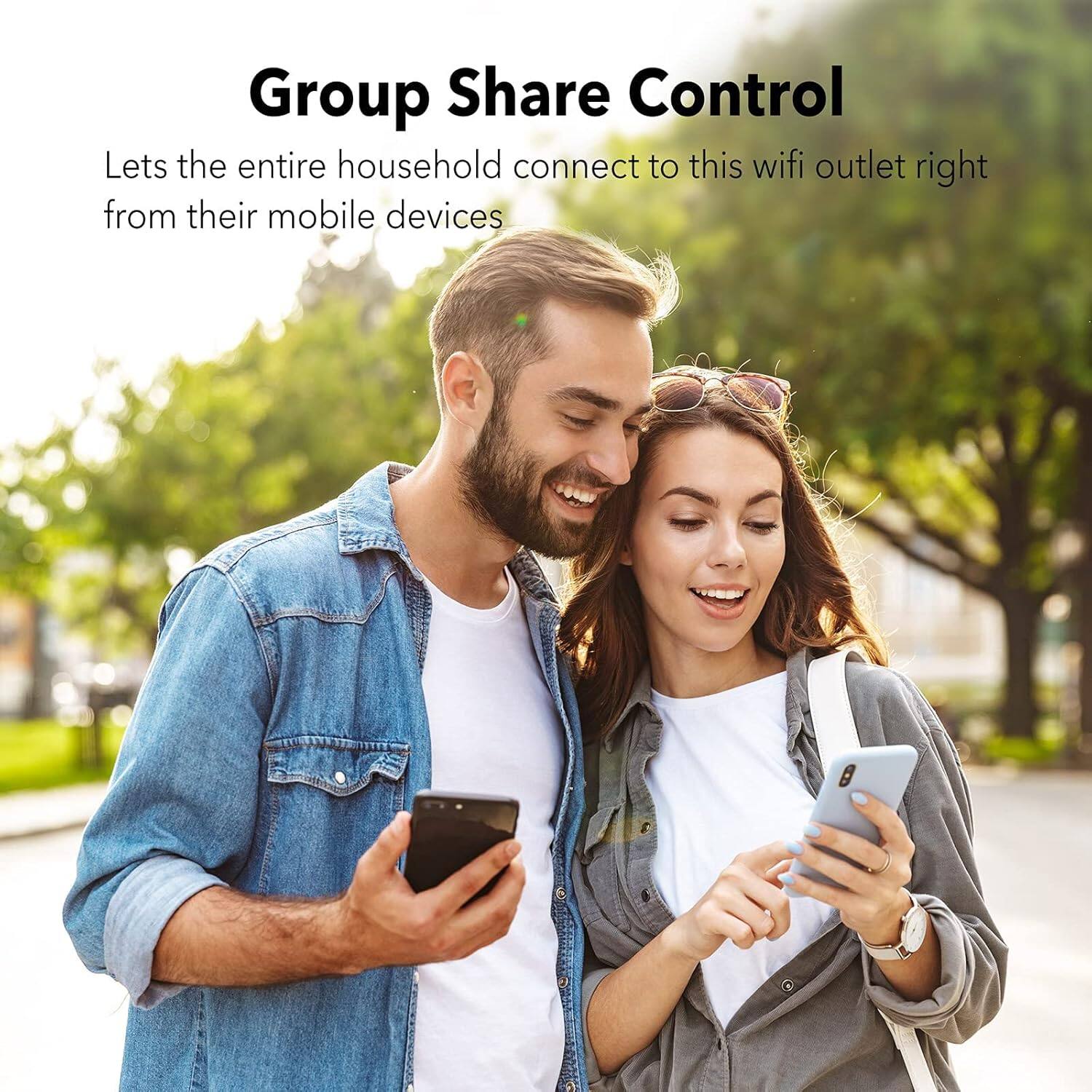 Group Share Control  
Lets the entire household connect to this wifi outlet right from their mobile devices