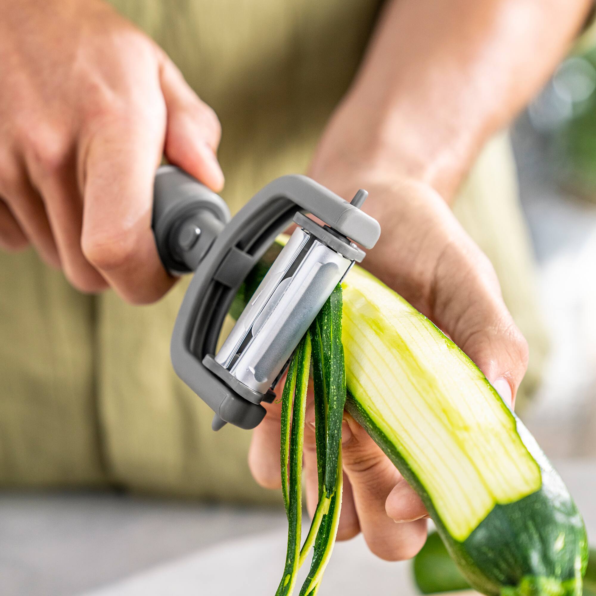 Alt View 7. ZWILLING - ZWILLING Z-Cut 5 in 1 Peeler - Grey.