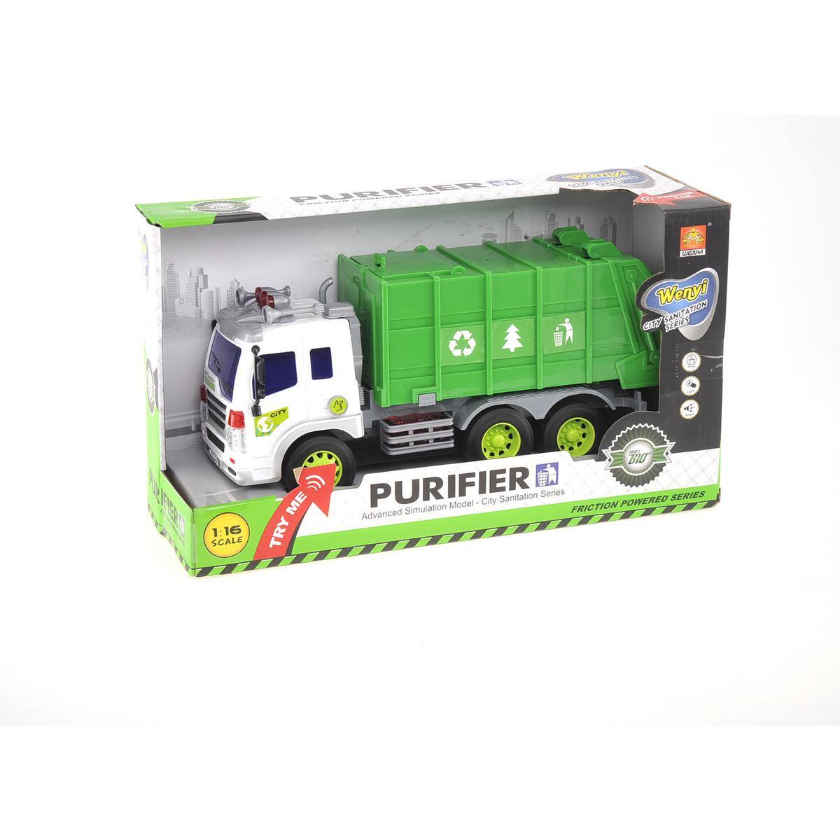 Ba PURIFIER M830d Wenyi Fm B SANITATION TEMS STT C 210 F ME PURIFIER Simulation Model - City Sanitation Series FRICTION POWERED SERIES Advanced 1:16 TRY SCALE

Wenyi CITY SANITATION SERIES

PURIFIER
Simulation Model - City Sanitation Series
FRICTION POWERED SERIES

1:16 SCALE

TRY ME