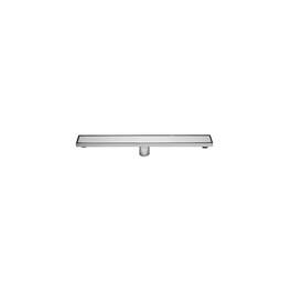 Alfi - 24" Modern Polished Stainless Steel Linear Shower Drain with Solid Cover - Silver