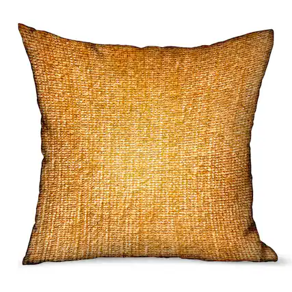 Front. Plutus Brands - Honey Lust Solid Luxury Outdoor Indoor Throw Pillow Double sided 22" x 22" - Brown.