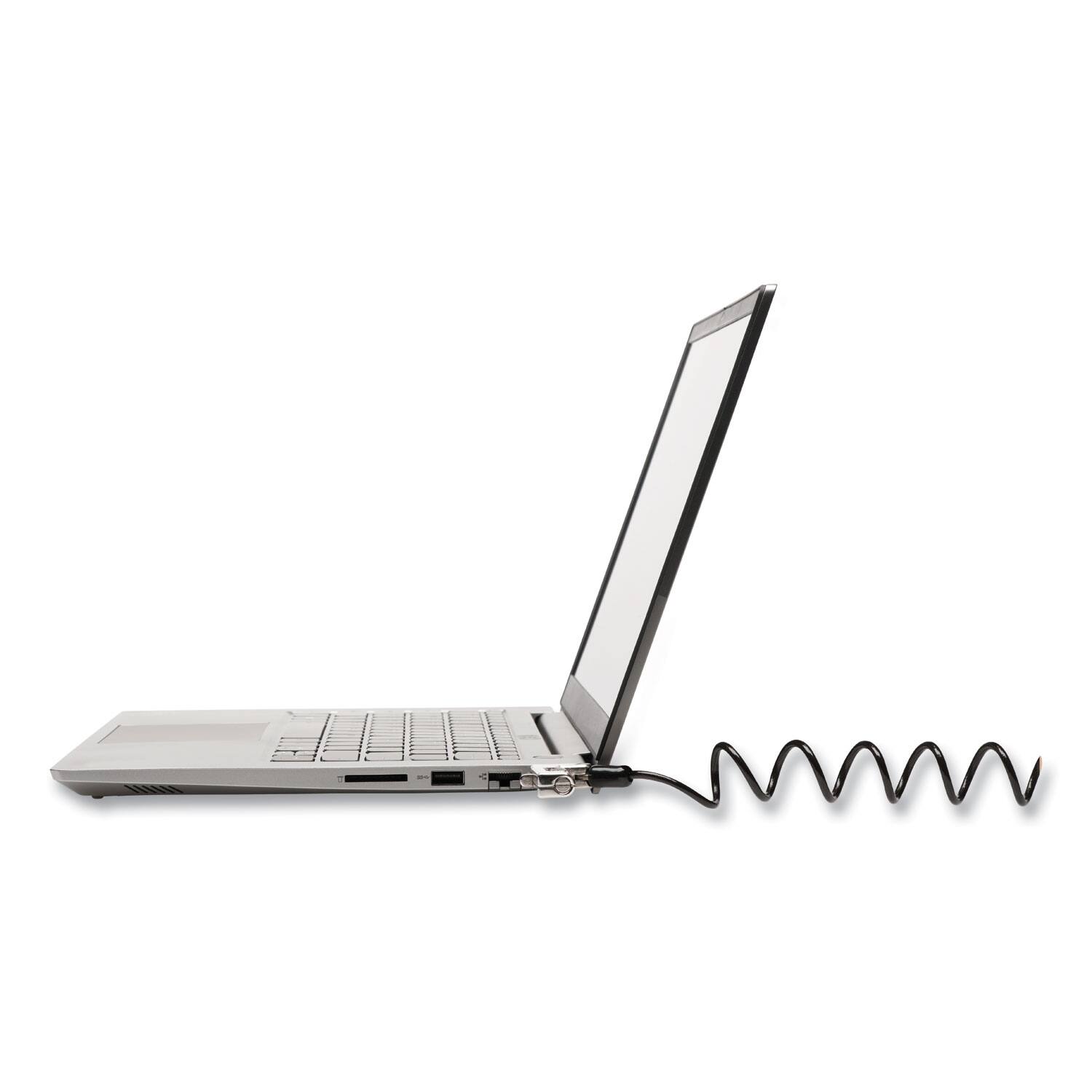 Alt View 4. Kensington - Kensington K60625WW Slim Portable Combination Lock for Standard Slot with 6 ft. Carbon Steel Cable - Black/Silver - Black/Silver.