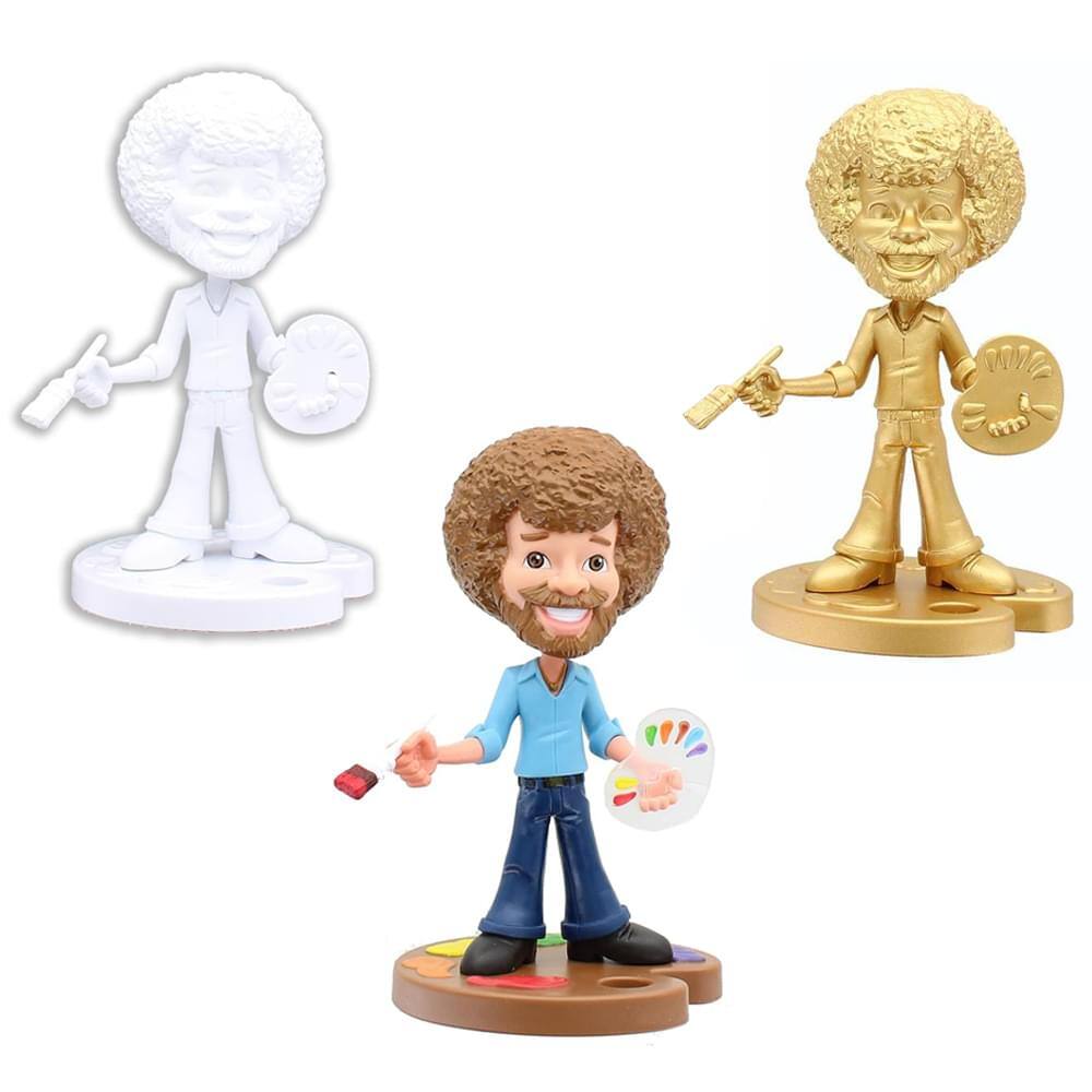 Front. Toynk - Bob Ross Toonies 6.5 Inch Vinyl Figure Collectible Set Of 3.