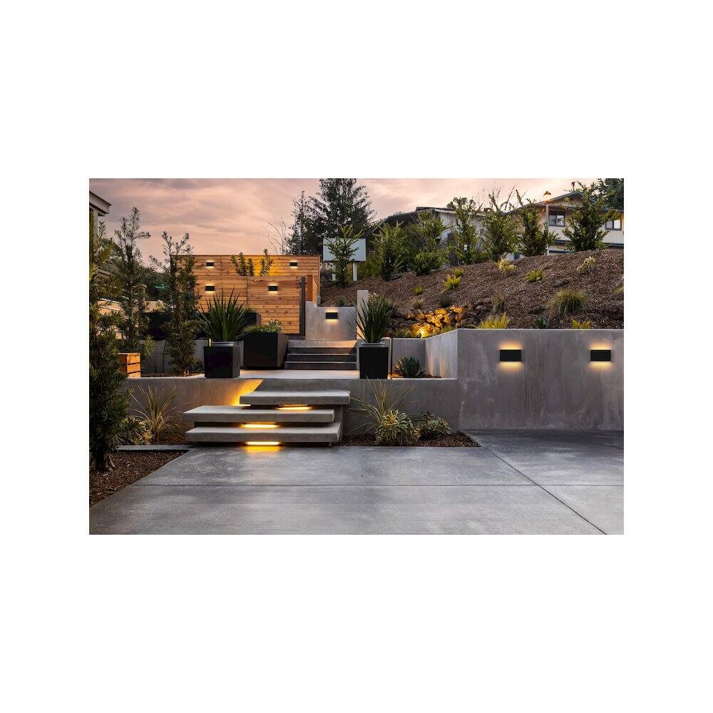 Alt View 4. Elegant Lighting - Colter 8.5 inch Outdoor Wall Sconce in Black - Black.