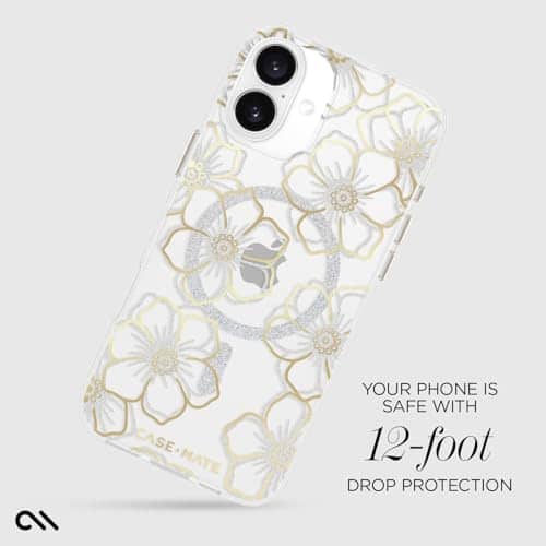 Case-Mate - Case Mate 12 Foot Drop Protection iphone 16 plus - Floral Gems