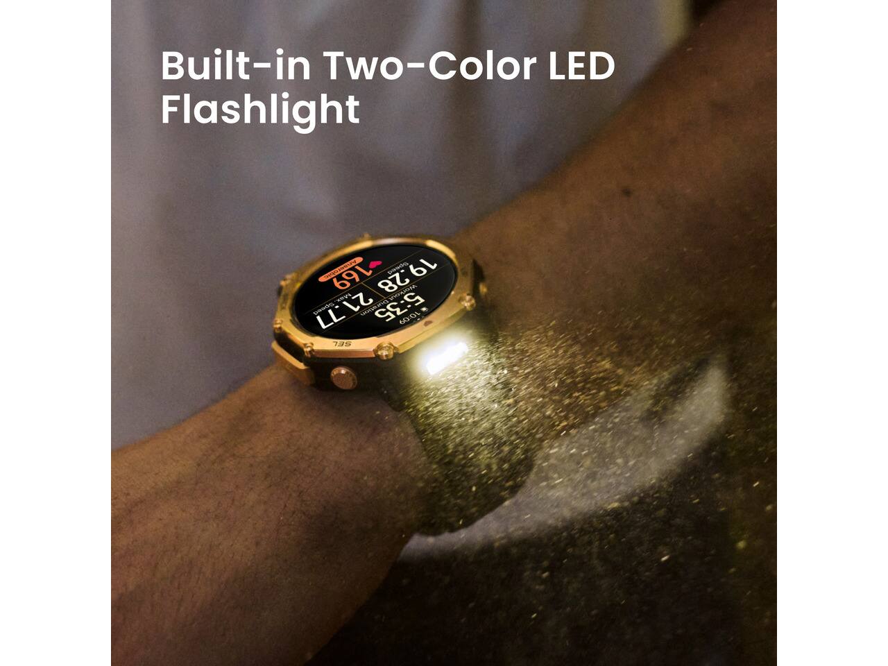Built-in Two-Color LED Flashlight

Anaerobio -169 Speed Max. 19.28 .28 Horkout pasds 21.77 LL Duration 5:35 10:09 SEL