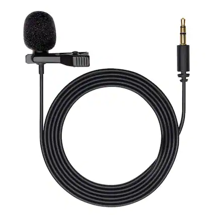 Front. MOVO - Movo DOM1 Lavalier Omnidirectional Condenser Microphone for DJI Osmo Handheld 4K Camera.