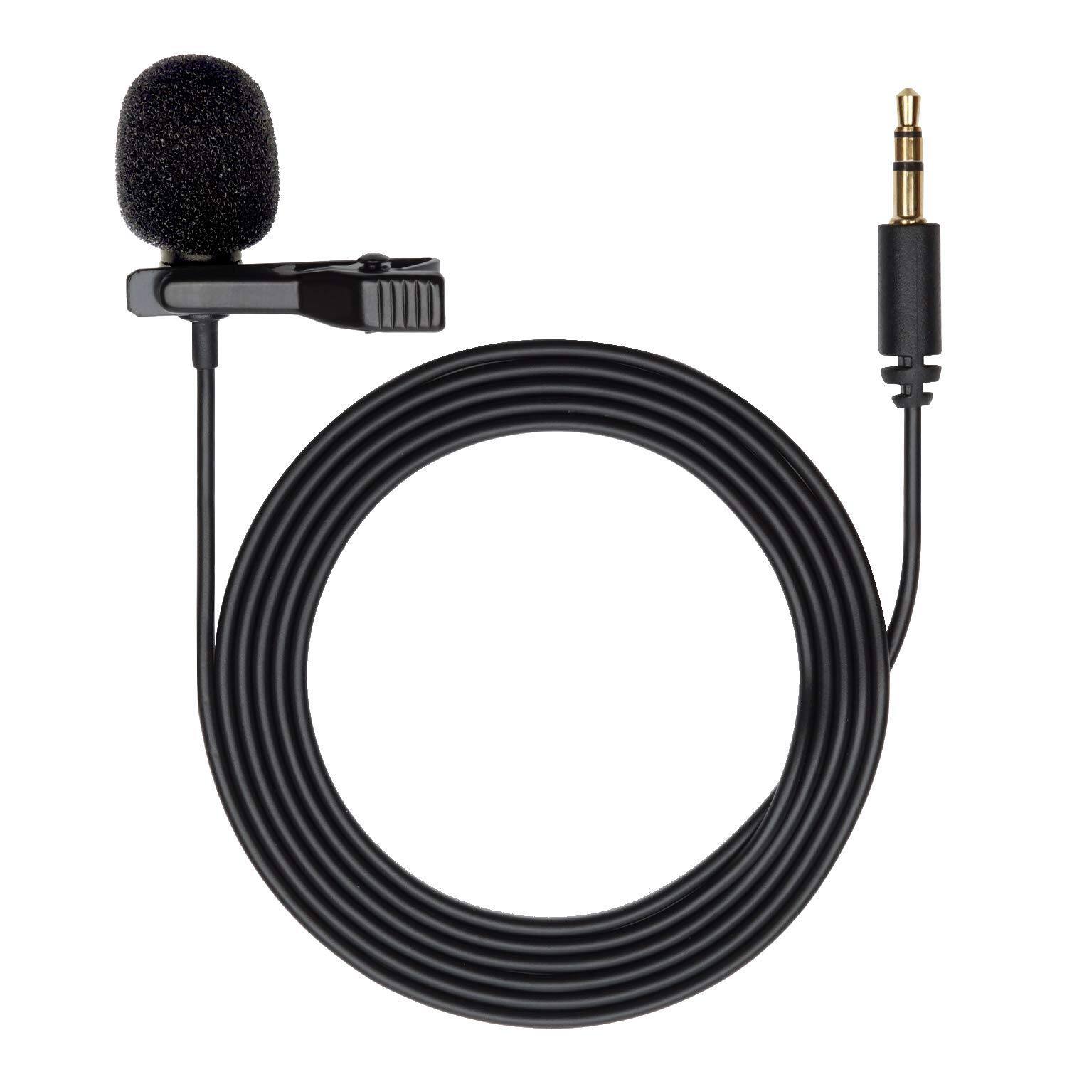 Front. MOVO - Movo DOM1 Lavalier Omnidirectional Condenser Microphone for DJI Osmo Handheld 4K Camera.
