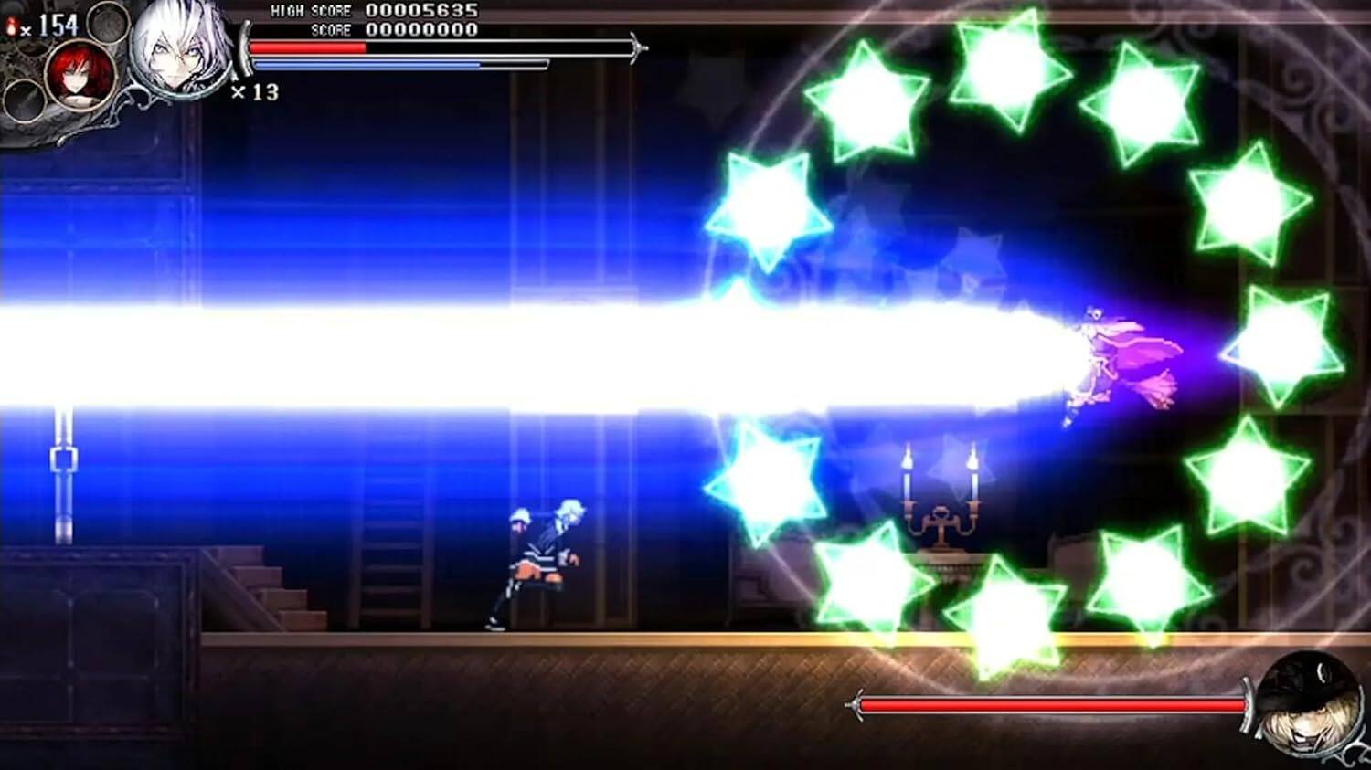 x 154 HIGH SCORE 00005635 SCORE 00000000 x 13