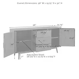 Crosley Furniture - Lucas Sideboard - Brown