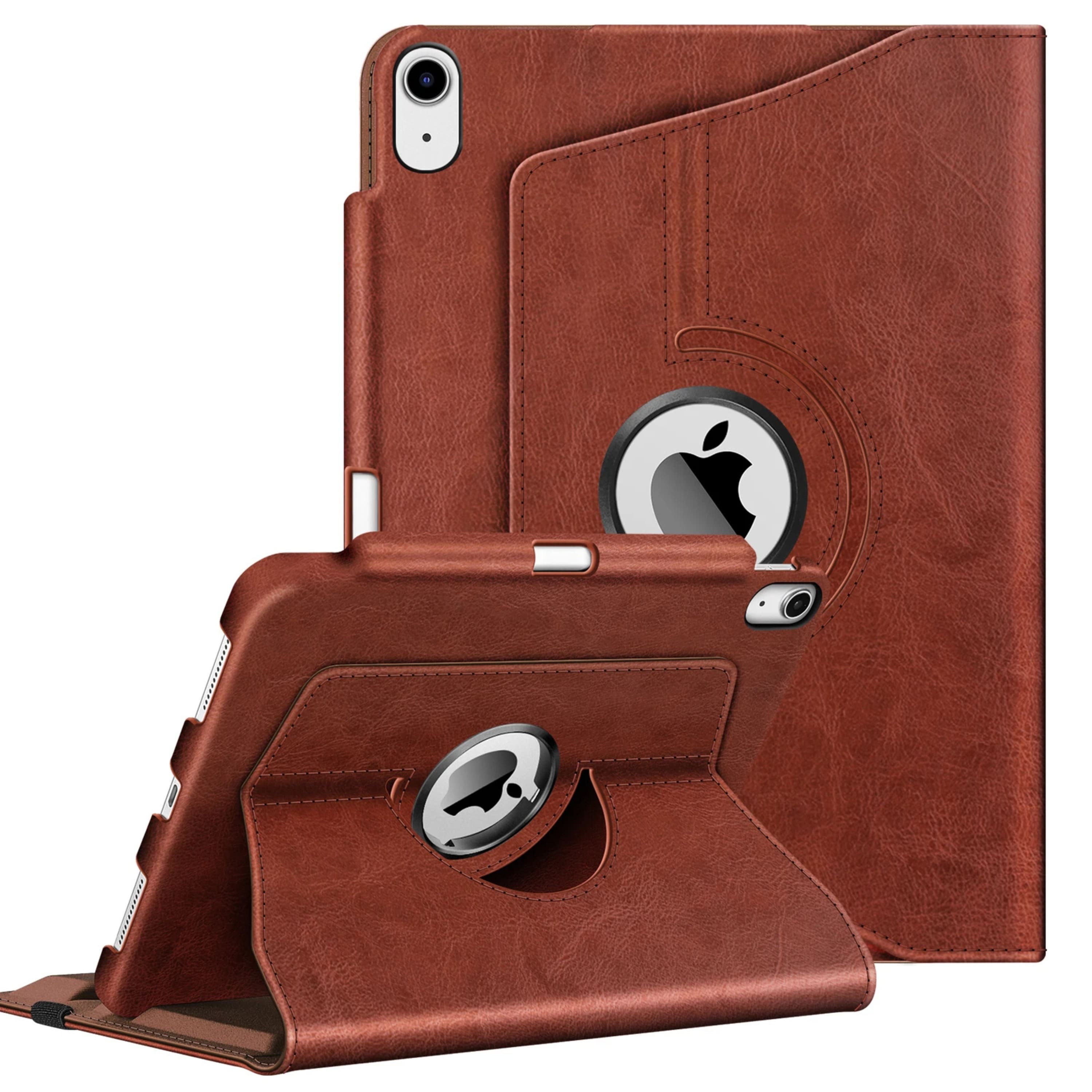 Kitcheniva - Rotating Protective Case For iPad Air 11 Inch M3 2025 2024 And iPad Air 5th 4th - Brown