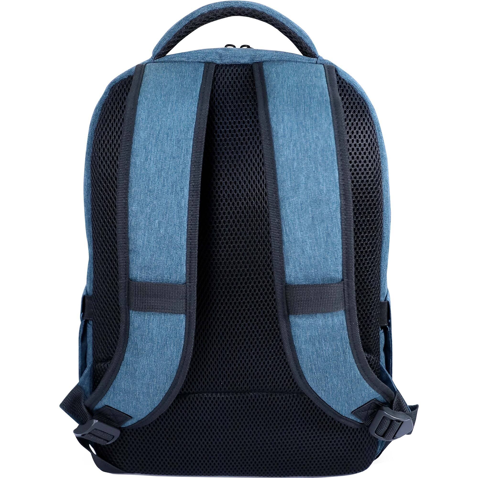 Alt View 5. Urban Factory - Urban Factory CYCLEE CITY Carrying Case (Backpack) for 10.5" to 15.6" Notebook - Deep Blue, Light Blue - Shock - Light Blue.