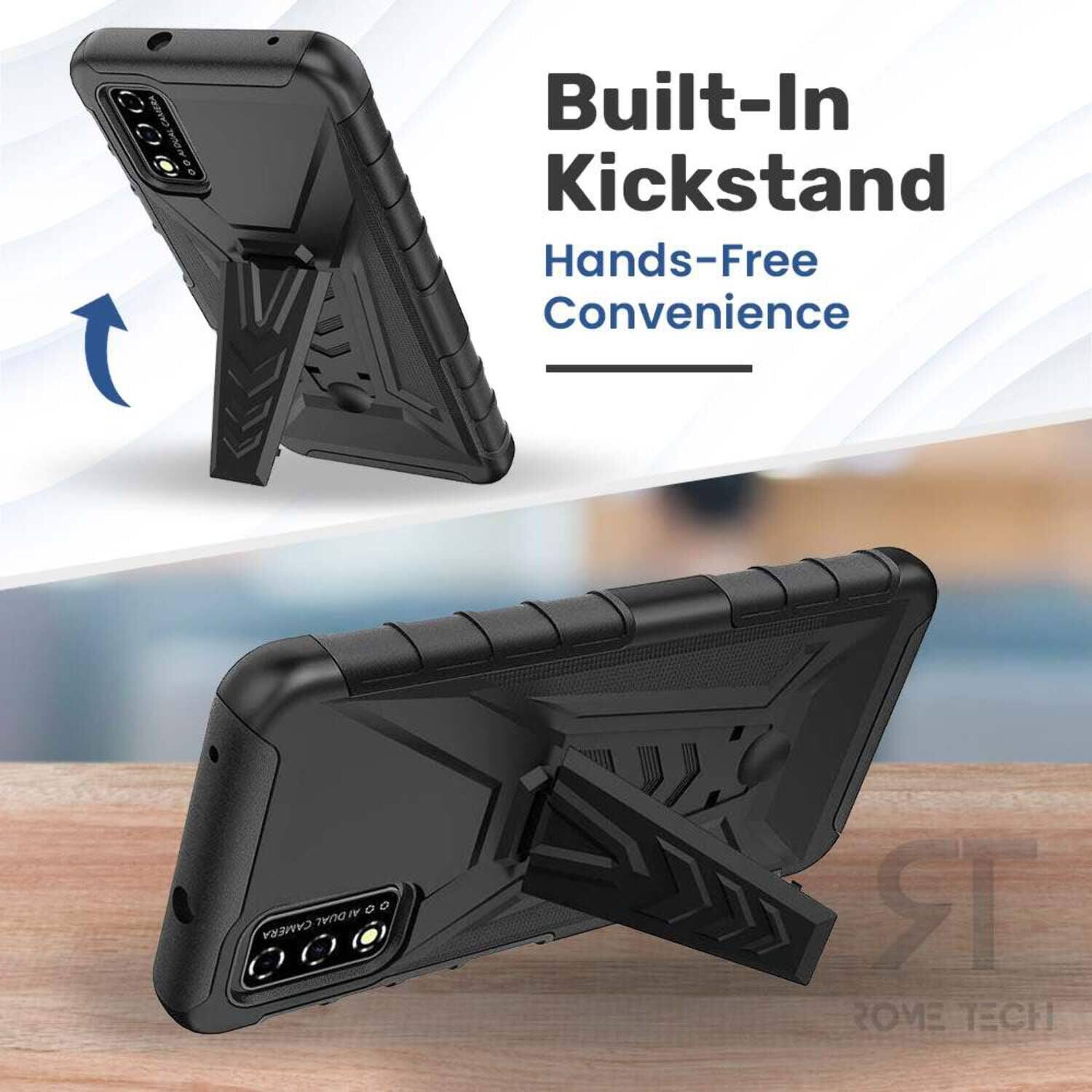 Built-In Kickstand  
Hands-Free Convenience