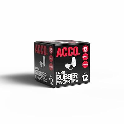 ACCO  
13  
LATEX  
AMBER  
LARGE RUBBER FINGERTIPS  
12