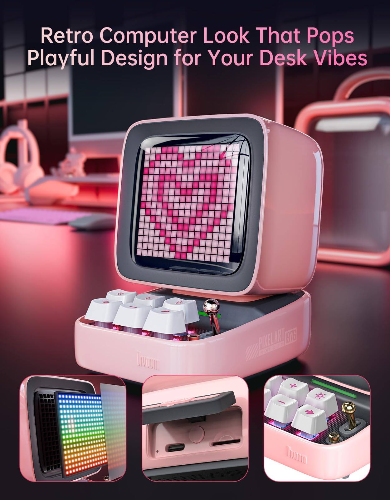 Retro Computer Look That Pops  
Playful Design for Your Desk Vibes  

PIXEL ART 1976