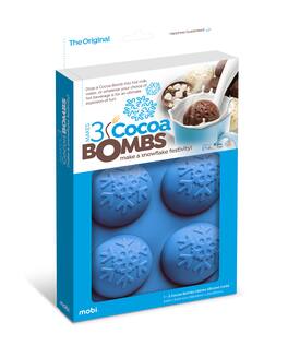 MOBI - Hot Chocolate Silicone Cocoa Bombs Molds, Snowflake - Blue