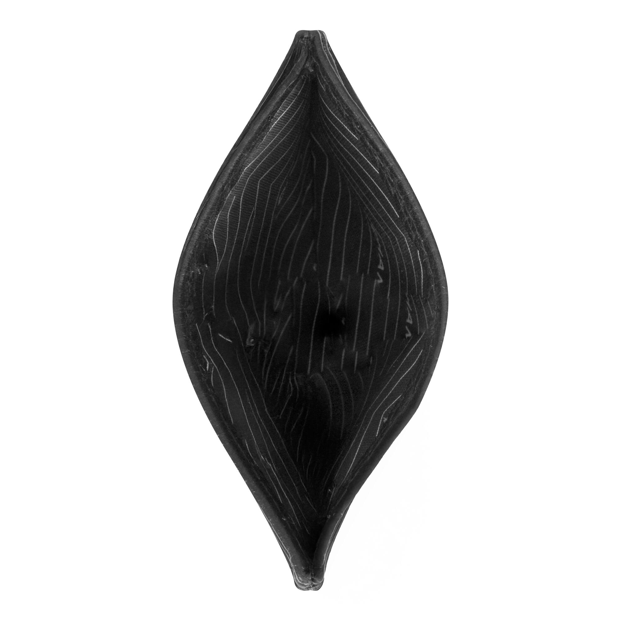 Angle. Champs - Classic Collection Leather Cardholder - Black.