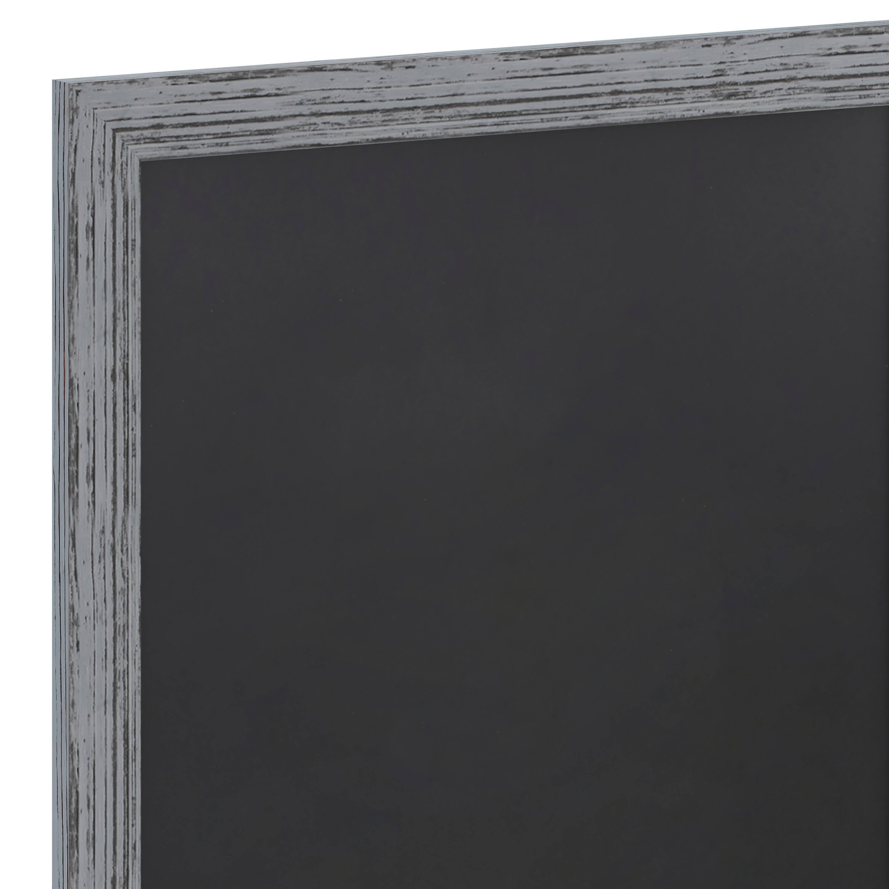 Alt View 10. Emma + Oliver - Burke Framed Decorative Wall Hanging Chalkboard with Magnetic Surface and Eraser for Weddings, Parties, Showers and More - Grey.
