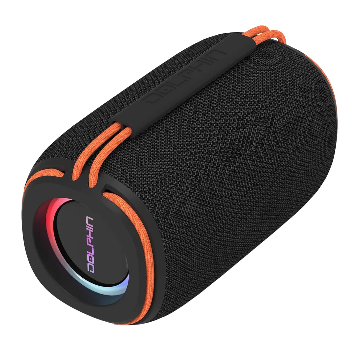 Dolphin Audio - DR30 Diver Sport 15W Mini Bluetooth TWS Waterproof Portable Speaker with Lights - Black