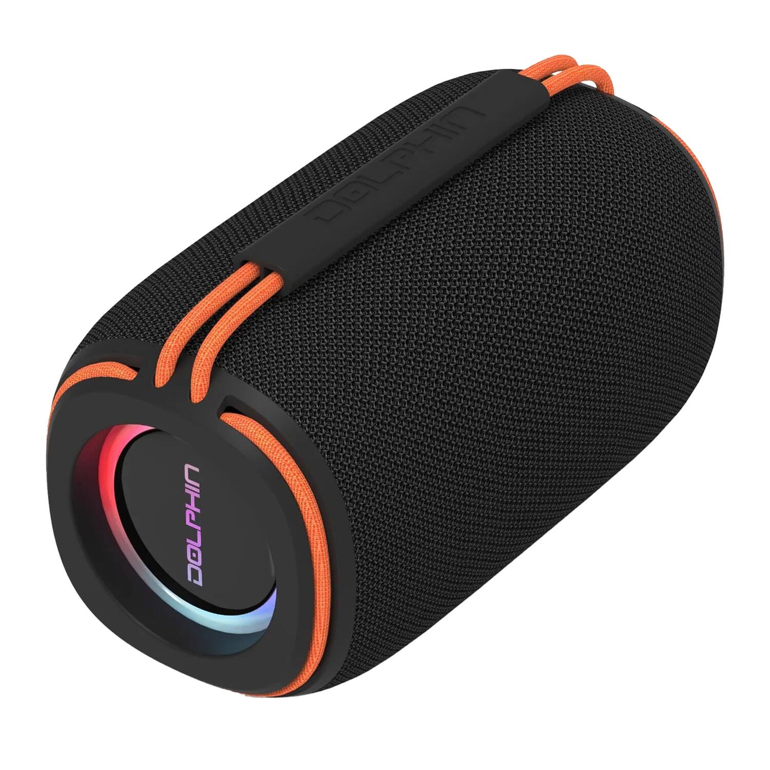 Dolphin - Audio Dr-30 Dr30 Diver Sport 15-watt-continuous Mini Bluetooth Tws Waterproof Portable Speaker With Lights - Black