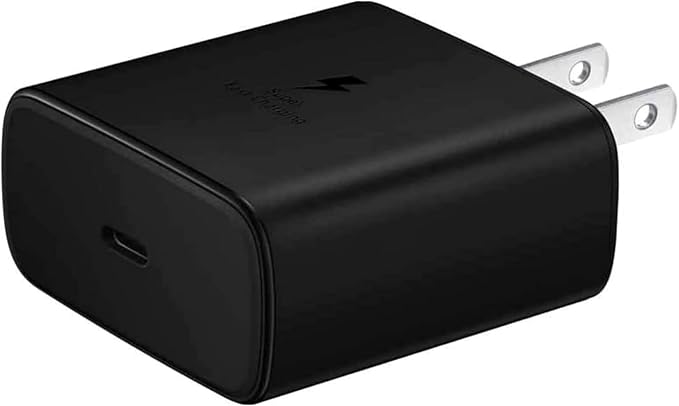 Angle. Samsung - Samsung USB-C 45W Fast Charging Wall Charger | Color: Black - Black.