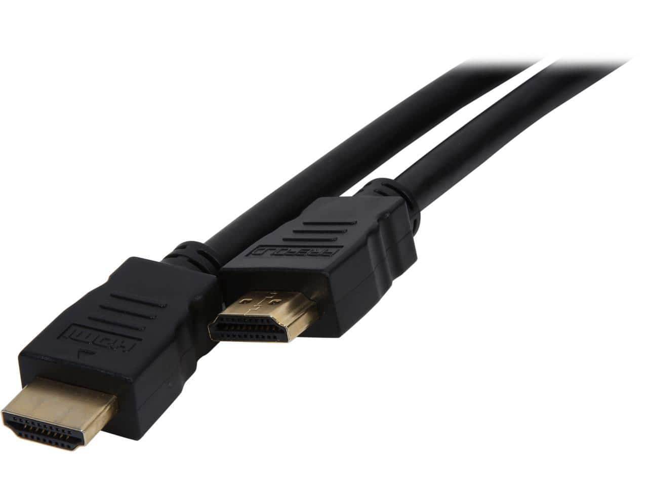 Nippon Labs - HDMI-FF-6BK 6 ft. HDMI 2.0 Male to Male 28AWG Cable with Ethernet Channel and Gold Plated Connectors, Black