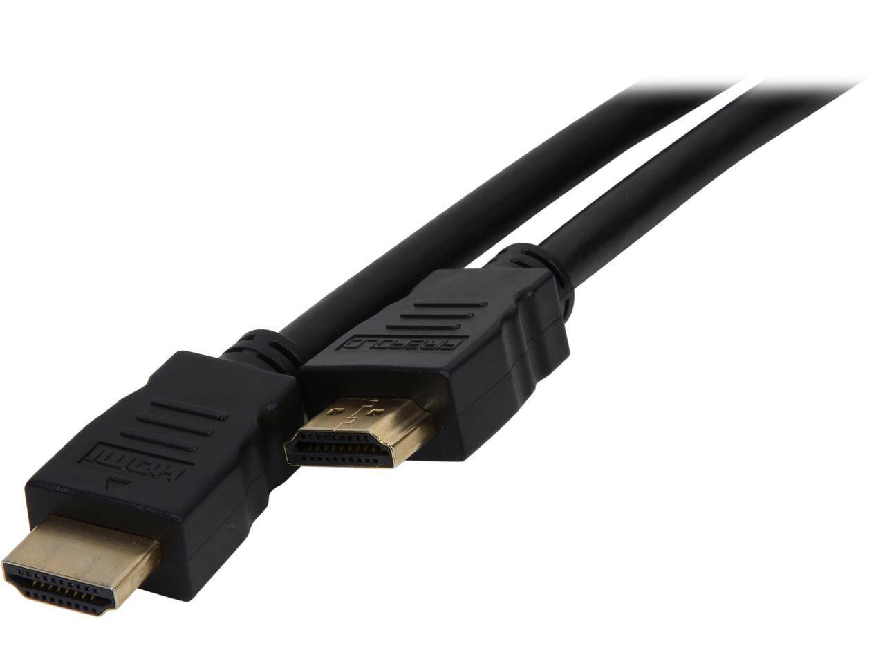 Front. Nippon Labs - Nippon Labs HDMI-FF-6BK 6 ft. HDMI 2.0 Male to Male 28AWG Cable with Ethernet Channel and Gold Plated Connectors, Black.