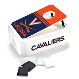 Indigo Falls - Virginia Cavaliers 40-Can Cornhole Cooler - White