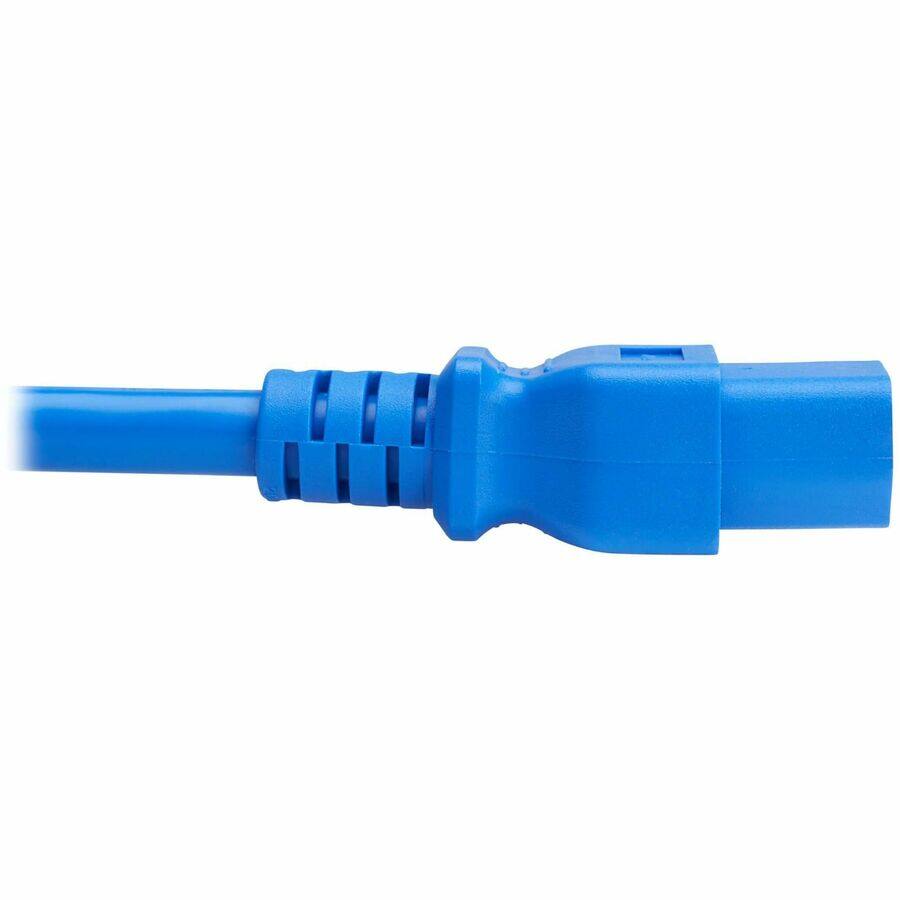 Alt View 2. Tripp Lite - Eaton Tripp Lite Series Power Cord, C20 to C21 - Heavy-Duty, 20A, 250V, 12 AWG, 2 ft. (0.6 m), Blue - For Network - Blue.