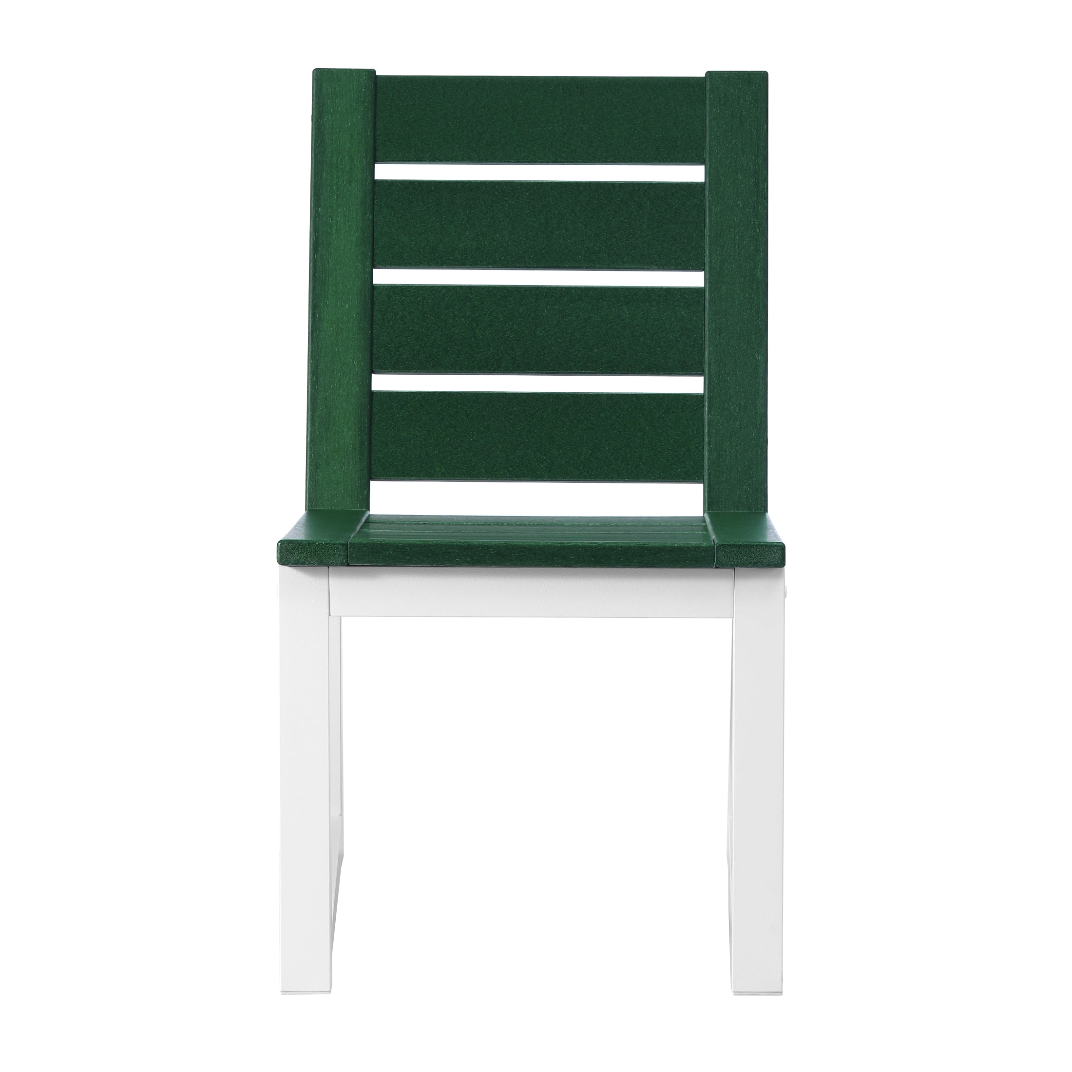 WestinTrends - Cape May HDPE Outdoor Patio Dining Side Chair - Dark Green