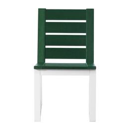 WestinTrends - Cape May HDPE Outdoor Patio Dining Side Chair - Dark Green
