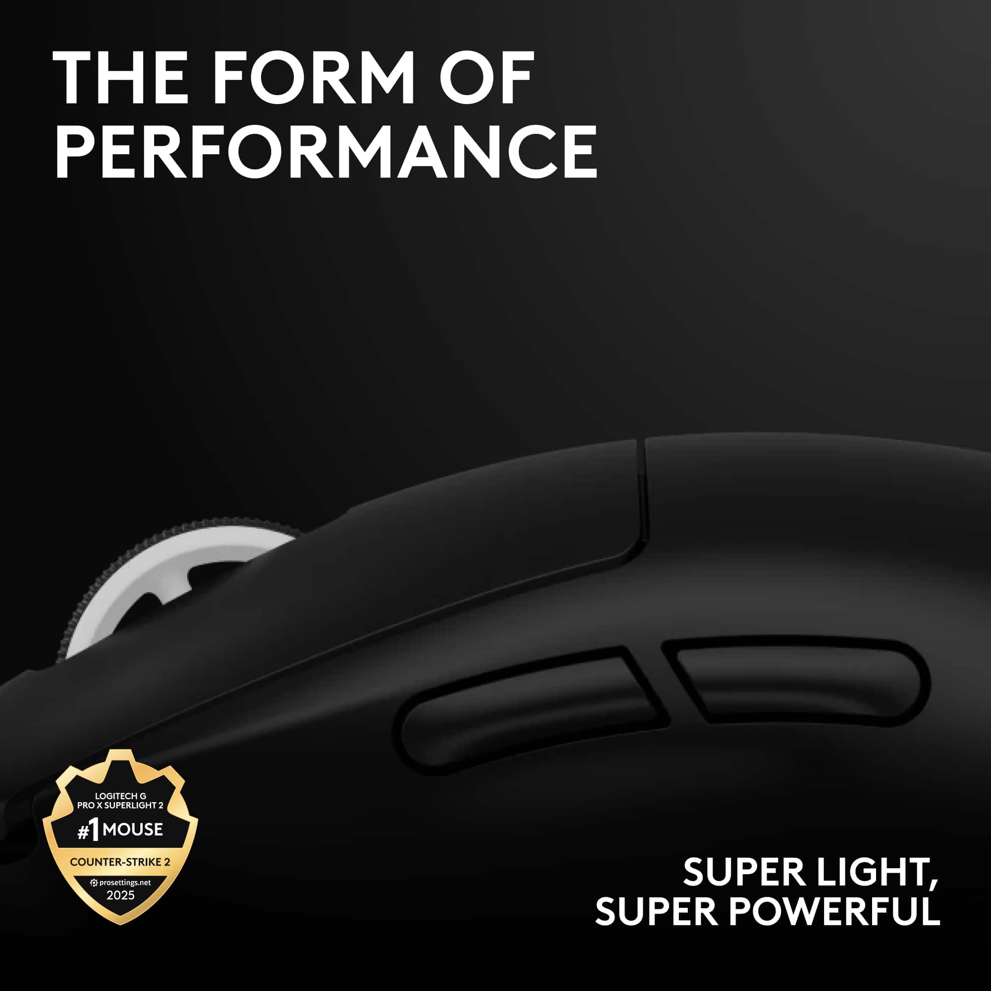 Logitech G PRO X SUPERLIGHT 2 LIGHTSPEED Lightweight Wireless