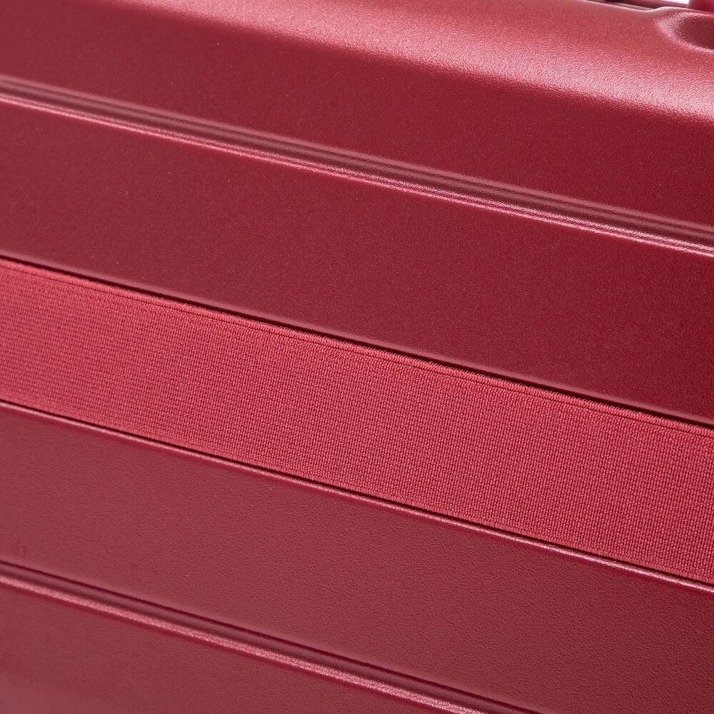Alt View 8. Ropilly - Ropilly 2 Piece Luggage Set Wine Red Hard Shell 20 Inch Carry On Suitcase with 14 Inch Cosmetic Case - Wine Red.