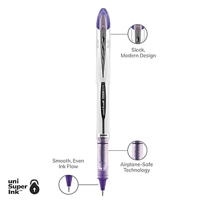 - Sleek, Modern Design
- Smooth, Even Ink Flow
- Airplane-Safe Technology
- uni Super Ink