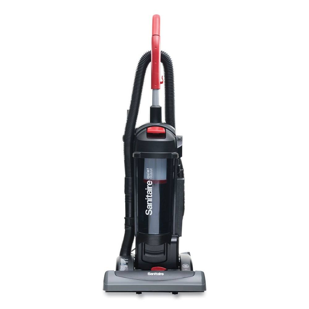 Sanitaire - SC5845D FORCE QuietClean 10 Amp Upright Vacuum with Dust Cup and Sealed HEPA Filtration - Black