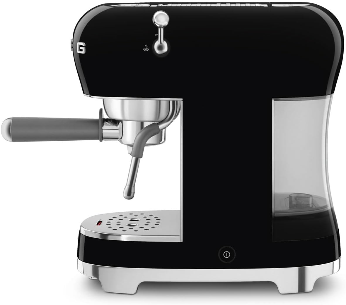 Left. SMEG - Manual Espresso Machine ECF02 - Black.