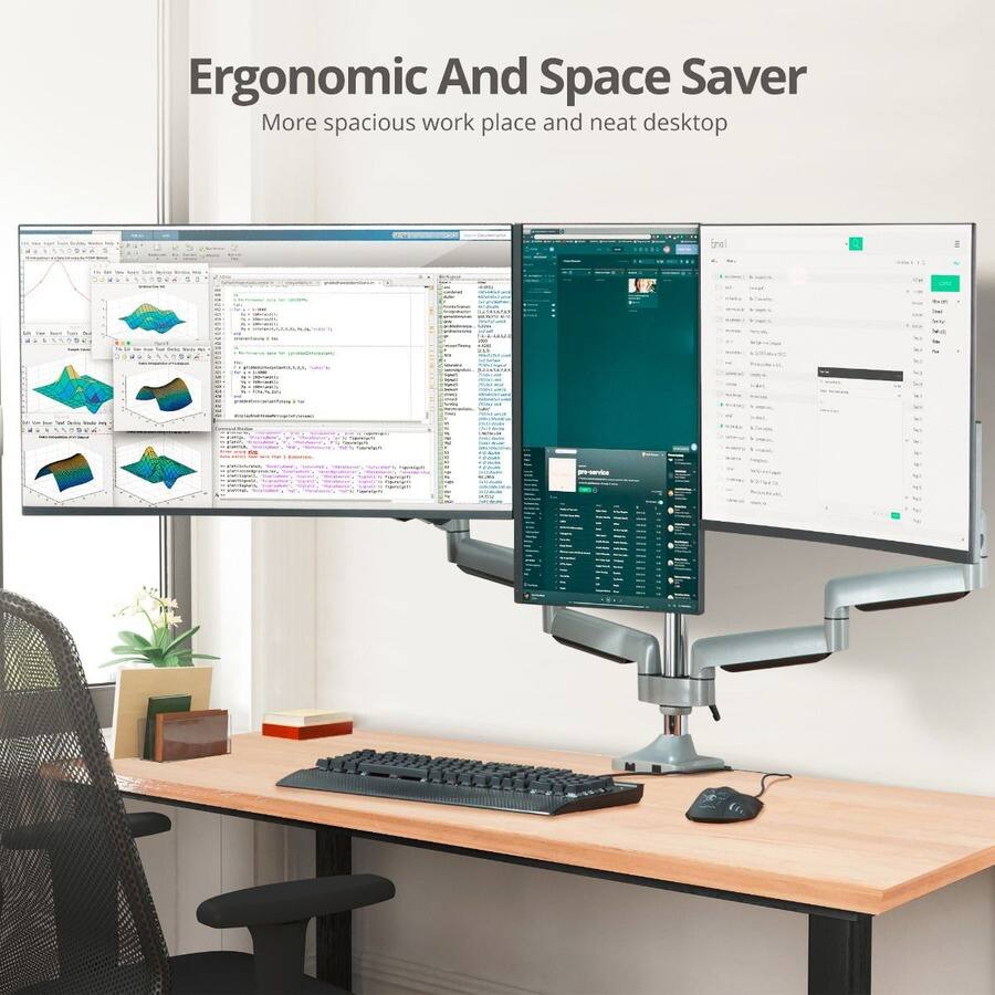 Ergonomic And Space Saver  
More spacious work place and neat desktop