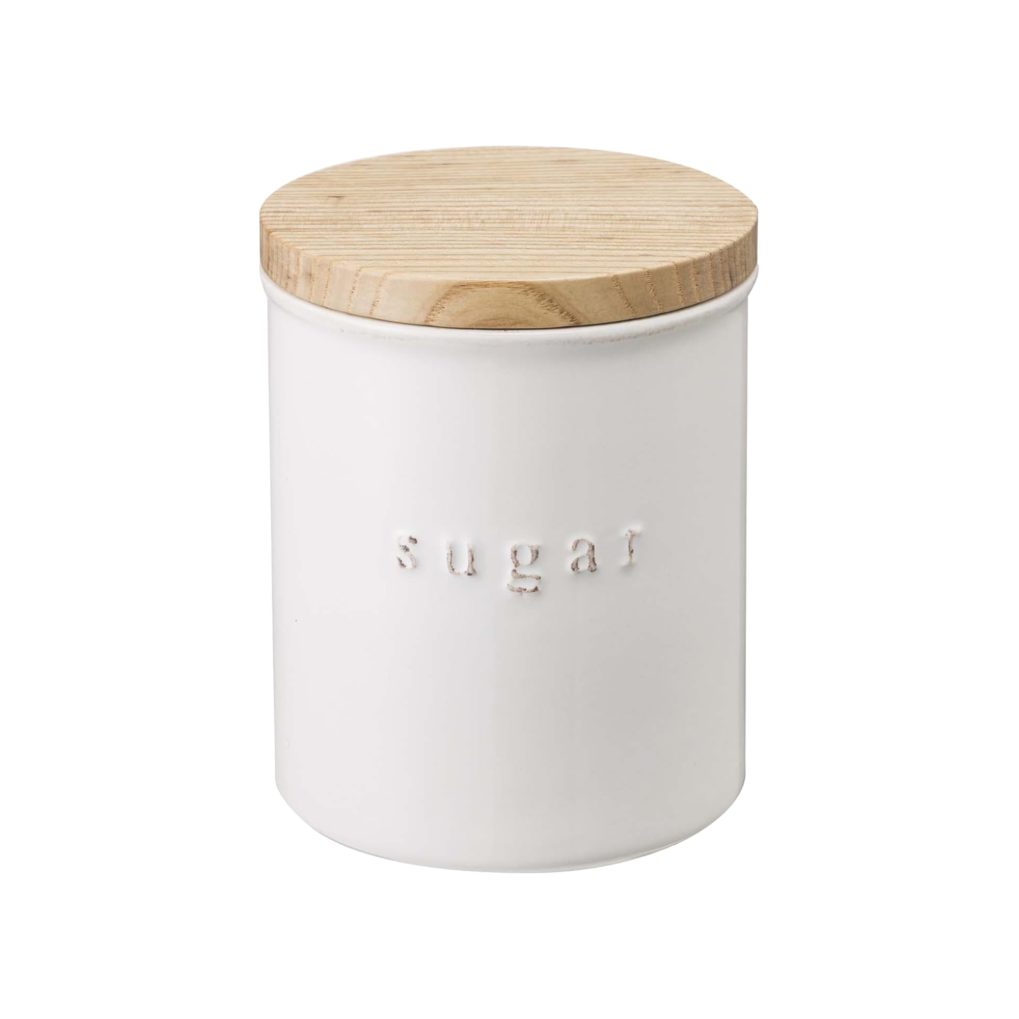 Front. Yamazaki Home - Ceramic Canister - Four Styles - - White.