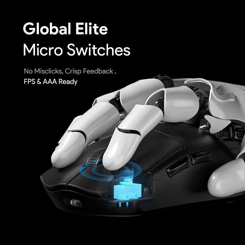 Global Elite Micro Switches  
No Misclicks, Crisp Feedback, FPS & AAA Ready
