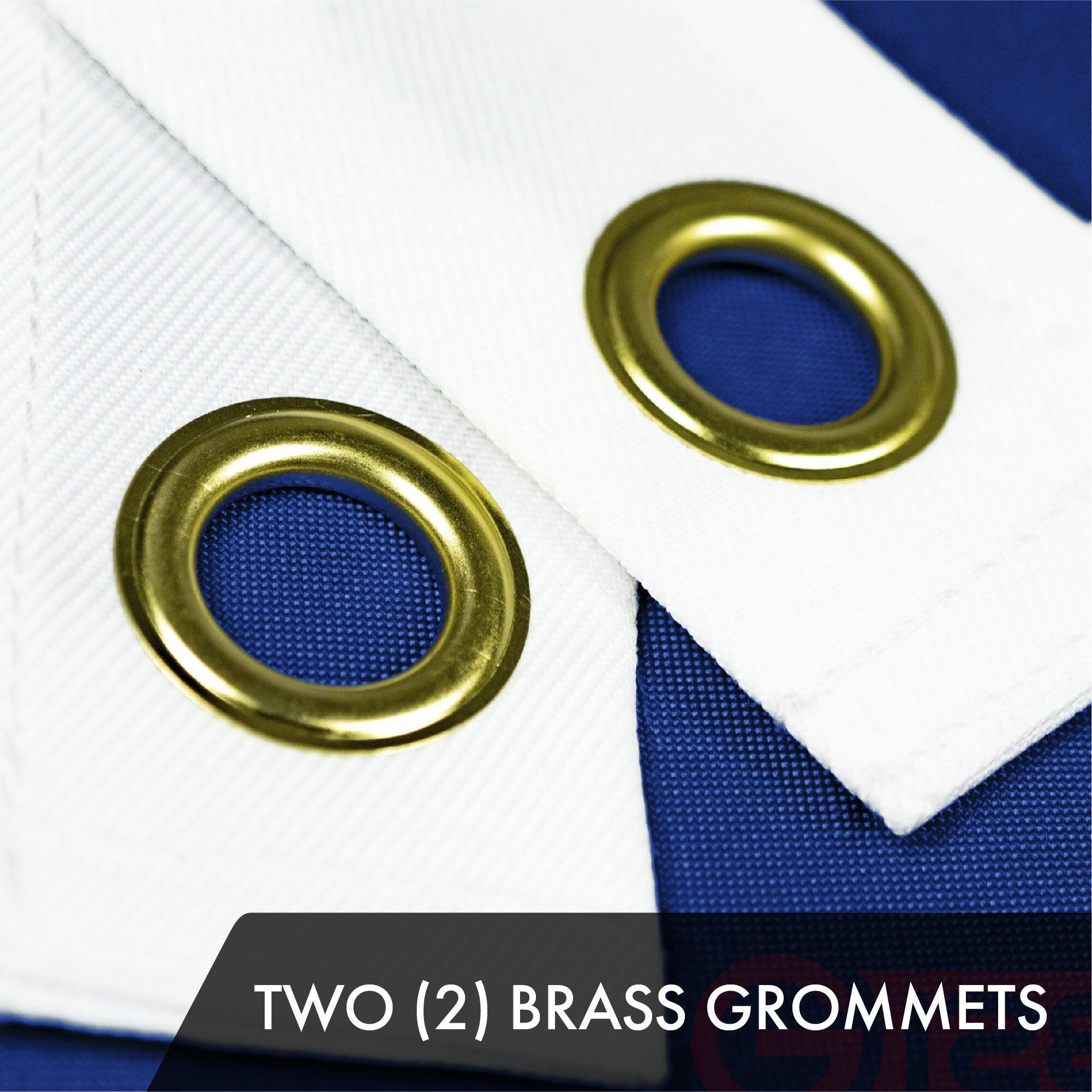 TWO (2) BRASS GROMMETS