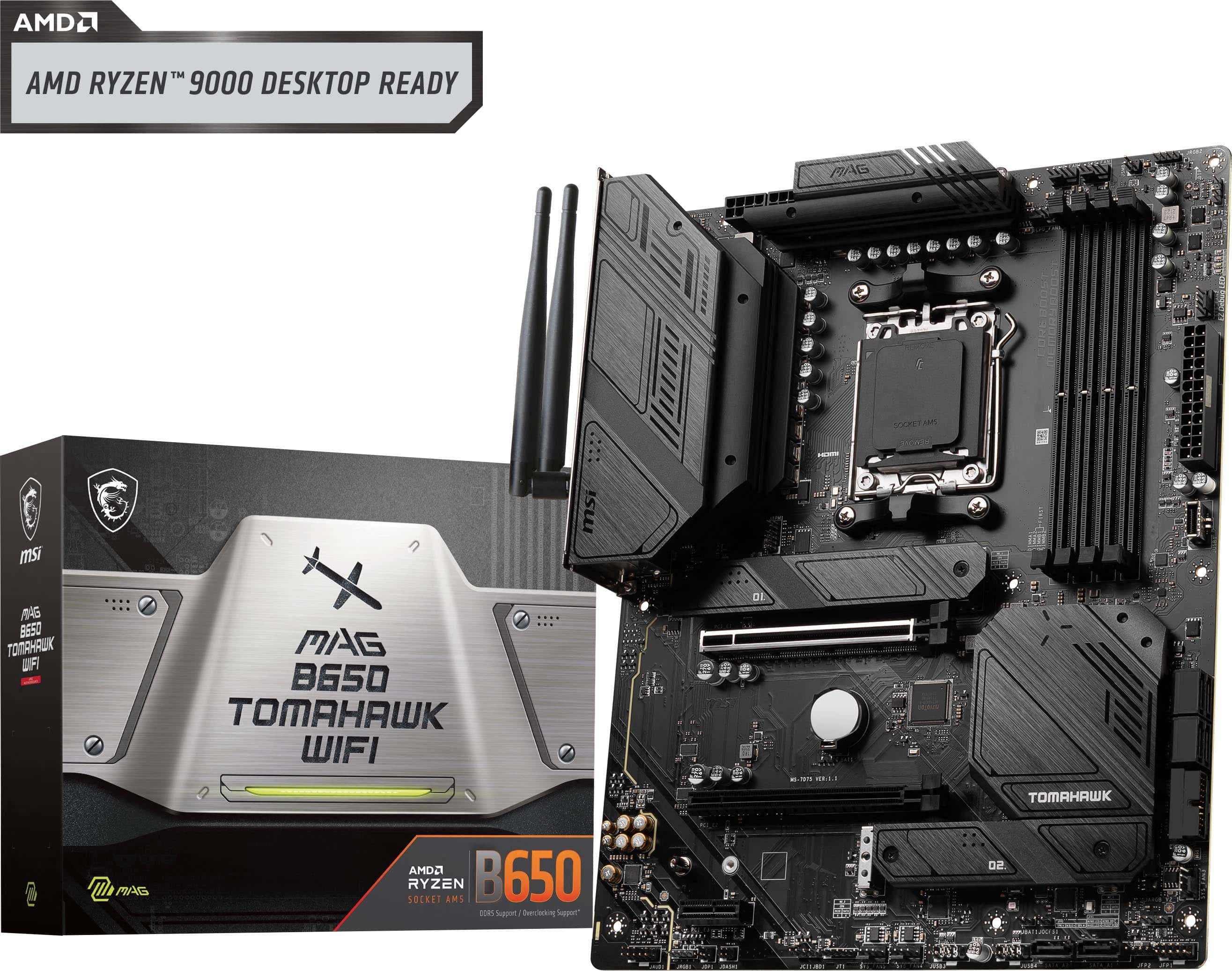 MSI – MAG B650 Tomahawk WIFI (Socket LGA 1718) USB 3.2 AMD Motherboard – Black Sansujyuku sansujyuku.com