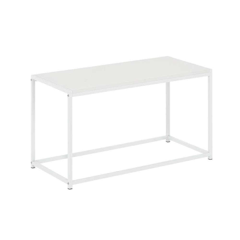 BisonOffice - White Coffee Table With Sleek Modern Design For Living Room - Solid White/White
